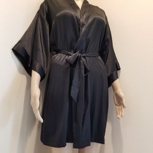 Victoria's Secret Black Slinky Robe